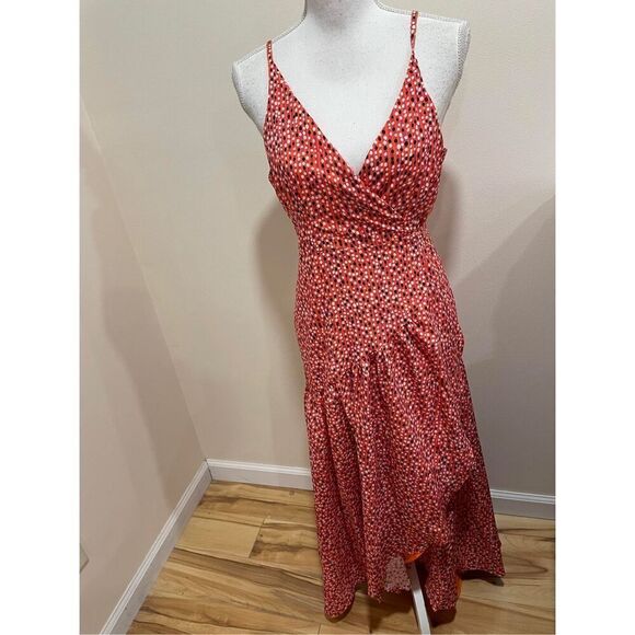 Anthropologie x Hutch Flutter Wrap Midi Dress Size LP - Picture 5 of 11